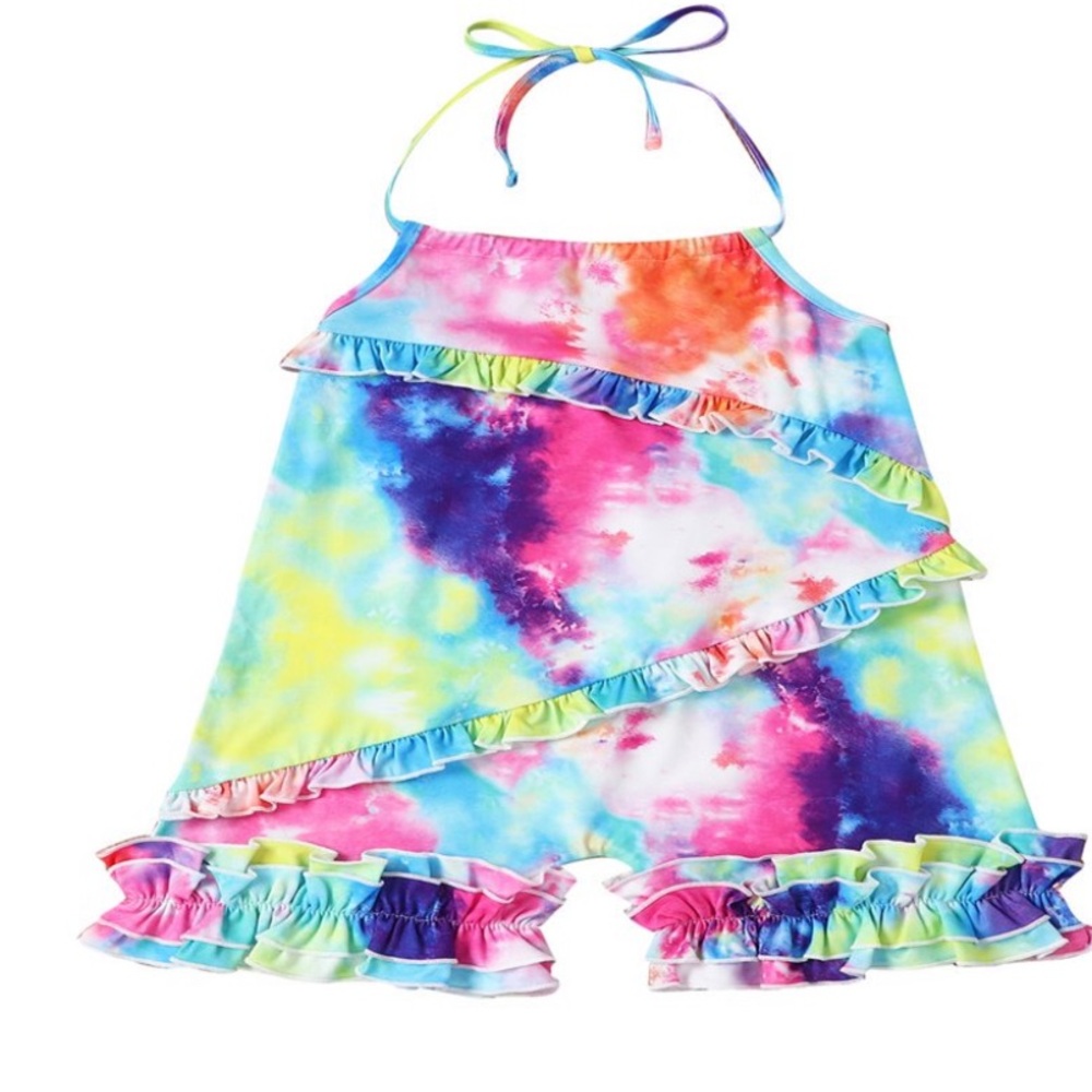 Colorful Tie-Dye Kids One Piece